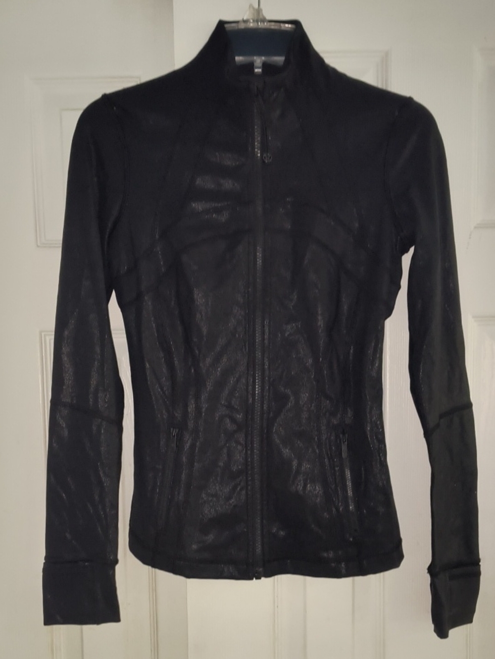 Lululemon Define Jacket *Spark Luminosity Foil Print Black Size 4 - Picture 2 of 6